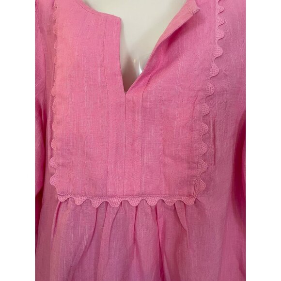 Crown & Ivy Pink Sky Scalloped Top Belk Fashion Woven Line XXL - Picture 3 of 15